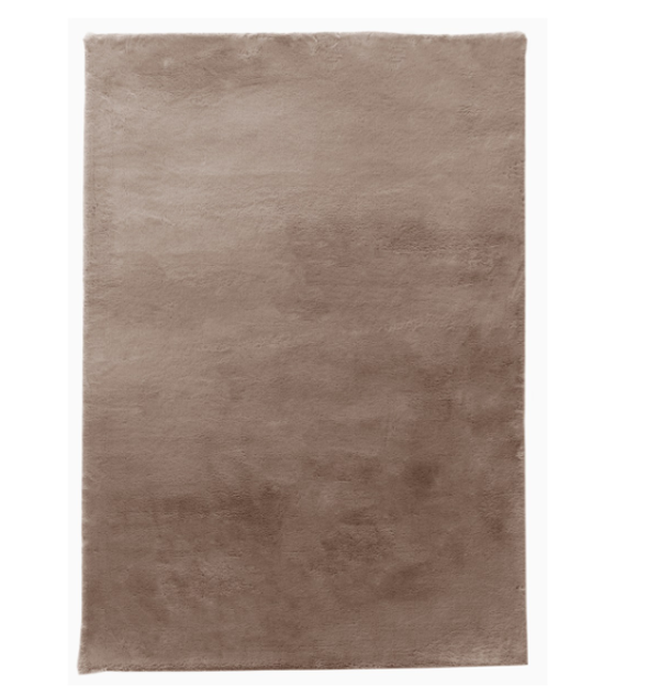 Vloerkleed Fluffy Rechthoek | Bruin | 170x240cm