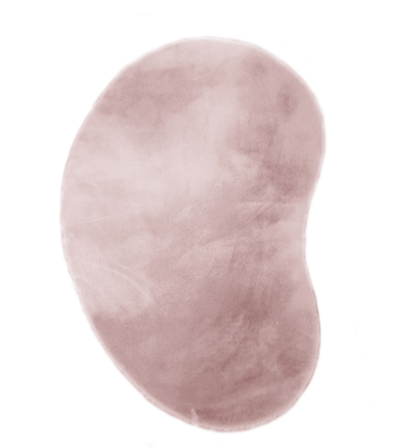 Organische Vorm Vloerkleed Fluffy | Roze | 170x240cm