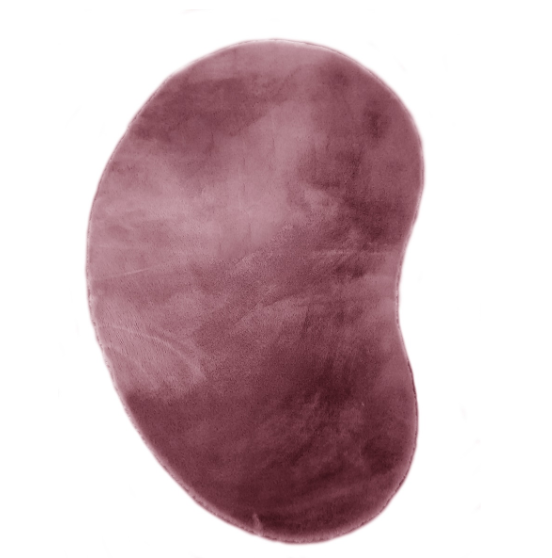 Organische Vorm Vloerkleed Fluffy | Burgundy | 170x240cm