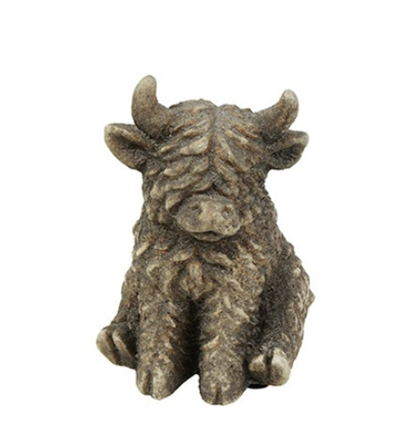 Beeldje Schotse Hooglander Zittend | 7,5x7,5x10,5CM