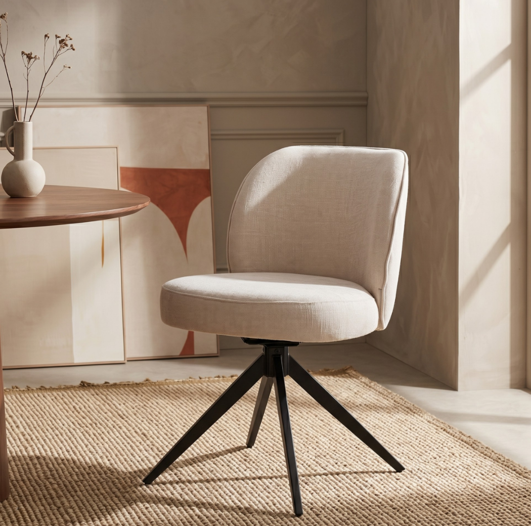 Eetkamerstoel Oslo – Beige | Set van 2