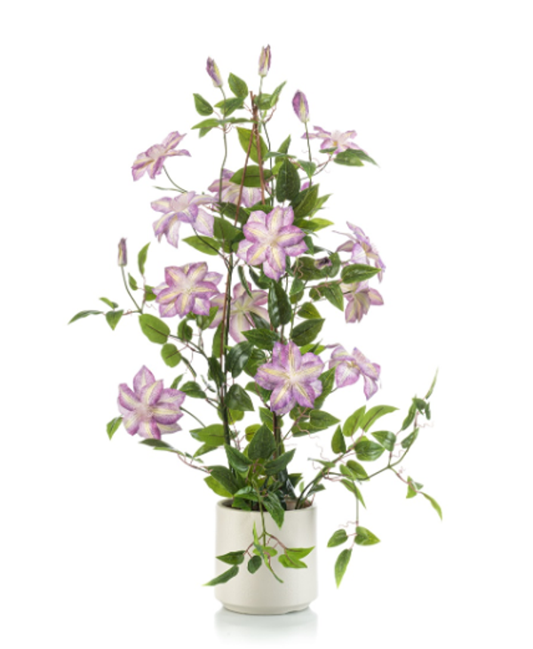 Kunst Clematis Pyramid Paars in Pot – 95 cm