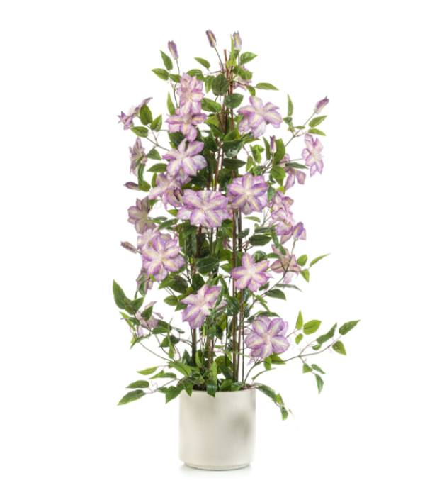 Kunst Clematis Pyramid Paars in Pot – 120 cm
