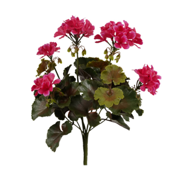 Kunst Geranium Bush UV Fuchsia – 38 cm | UV Bestendige Kunstplant