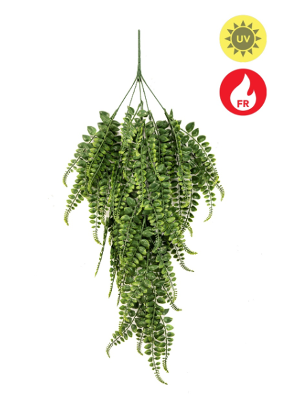 Kunst Adianthum Hanging Bush FR/UV – 80 cm | UV Bestendige Hangplant