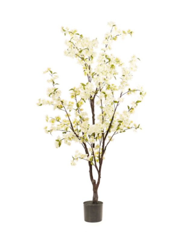 Kunst Blossom Cherry Tree Wit – 175 cm | Luxe Bloesemboom