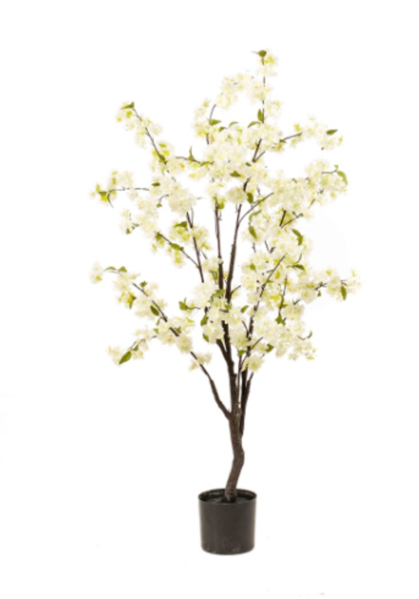 Kunst Blossom Cherry Tree Wit – 135 cm | Luxe Bloesemboom
