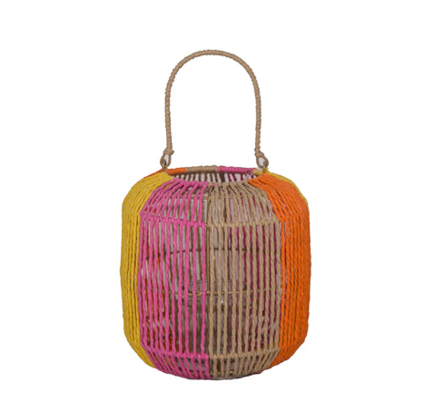 Lantaarn Multi Colour Tropical | 21x23cm