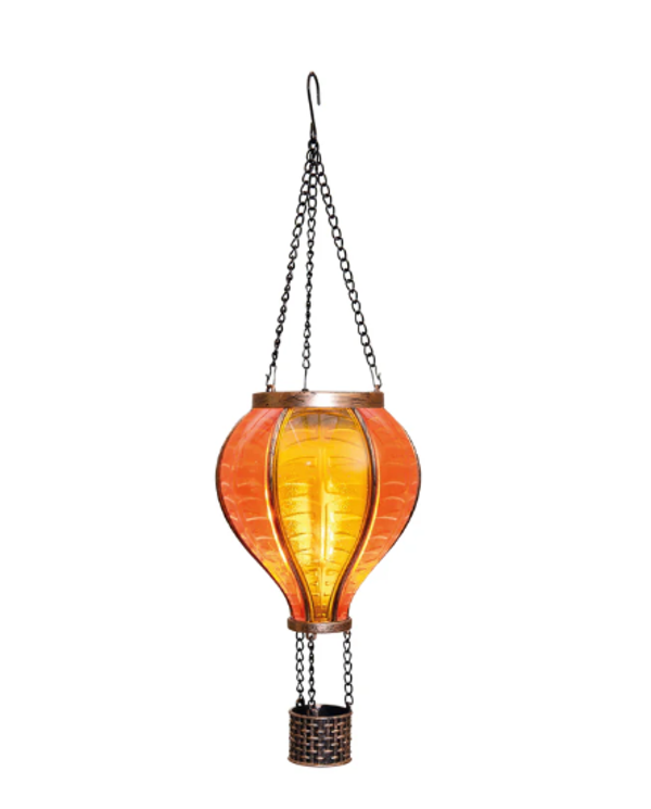 Solar Luchtballon 12 LED | Oranje/Geel | 11X36CM