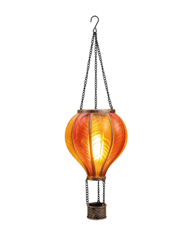Solar Luchtballon 20 LED | Oranje/Geel | 14X45CM