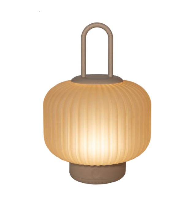 Glazen Lantaarn IP44 | Zand | 18X25CM