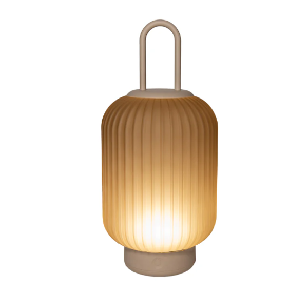 Glazen Lantaarn IP44 | Zand | 15X33CM