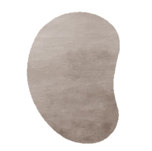 Vloerkleed Kidney Organisch | Fluffy | Taupe | 200x300cm
