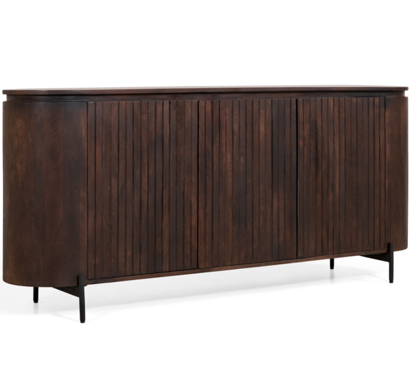 Dressoir Mokka – Donkerbruin Walnoot |  180cm