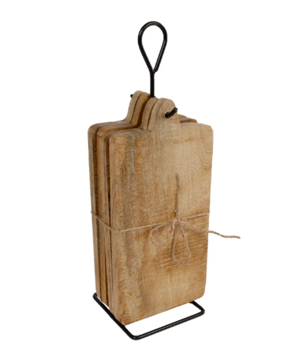 Onderbord Met Standaard | Set van 4 | 35x12x10cm