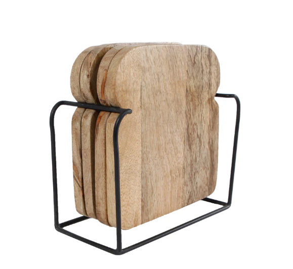 Onderbord Met Standaard | Brood | 4st | 16x18x5cm