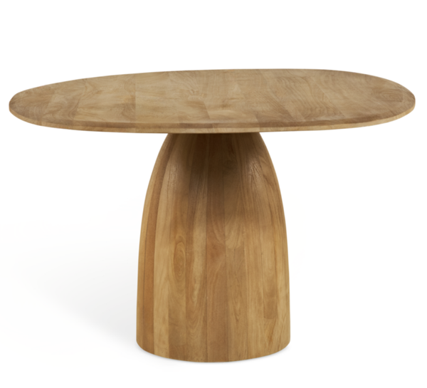 Organische Vorm Eettafel 'Bora' | Naturel | Ø140cm