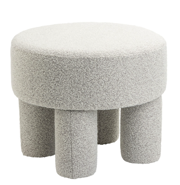 Poef Demi – Bouclé Naturel