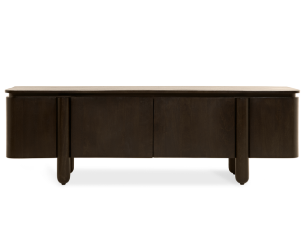 TV-Meubel Rondo – 175cm Donkerbruin Walnoot