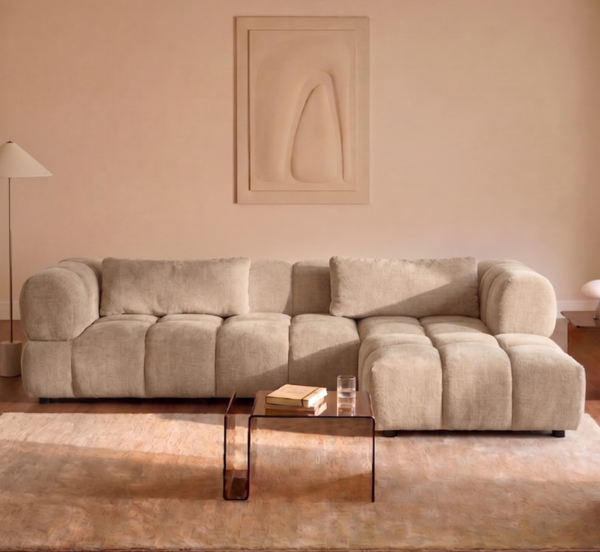 Hoekbank Sofia – Beige Links
