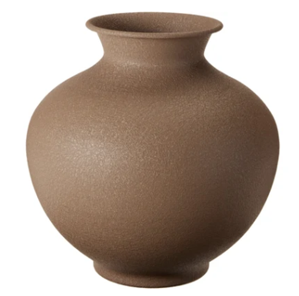 Vaas Metaal Taupe | 22x23cm