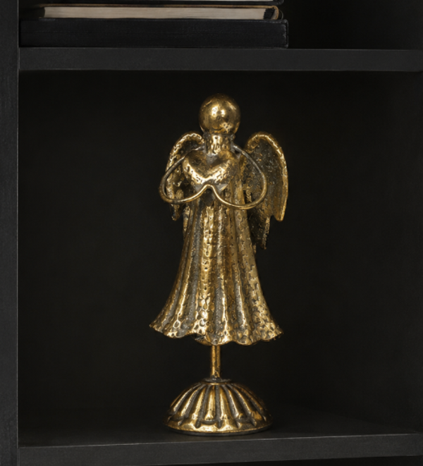 Ornament Engel Met Hart | Goud | H27cm