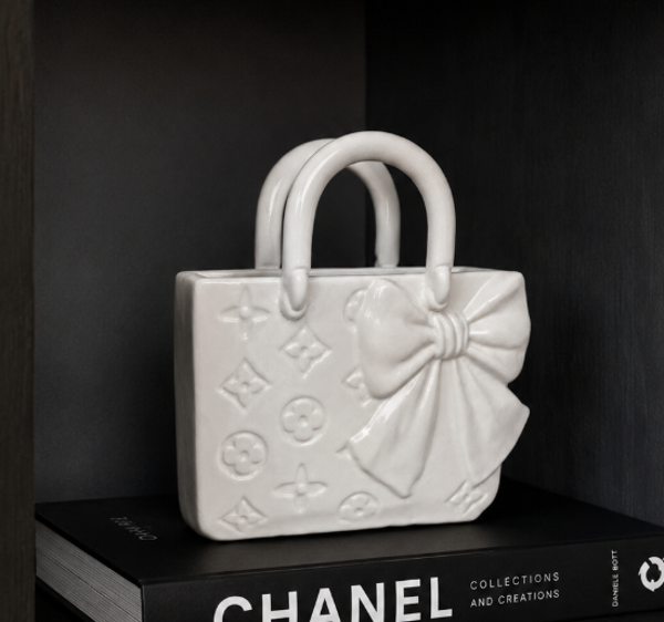 Tas Vaas Ivory | B22xH25xD9cm