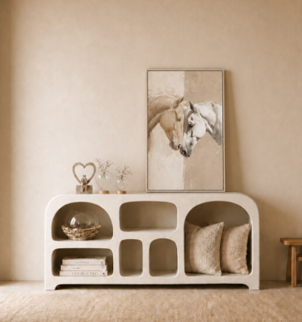 Japandi Vakkenkast Dressoir | Ivory |  150x38x80cm