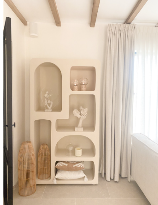 Grote Japandi Vakkenkast | Ivory | 100x40x185cm