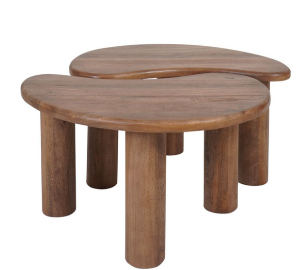 Salontafel Set van 2 | Mangohout