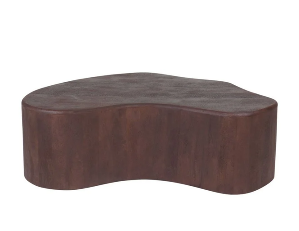 Organische Vorm Salontafel | Espresso Mangohout | 107 x 80 cm