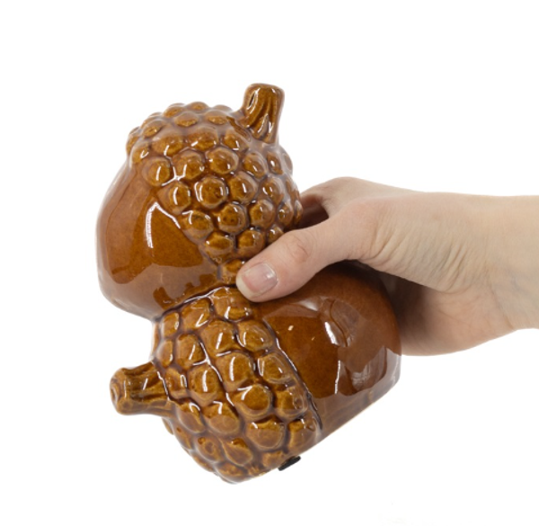 Aardewerk Ornament Wintercone Bruin | 12,5x9x14,5cm
