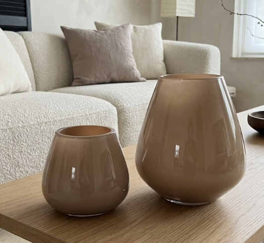 Tasman Windlichten | Shine Sand | Set van 2