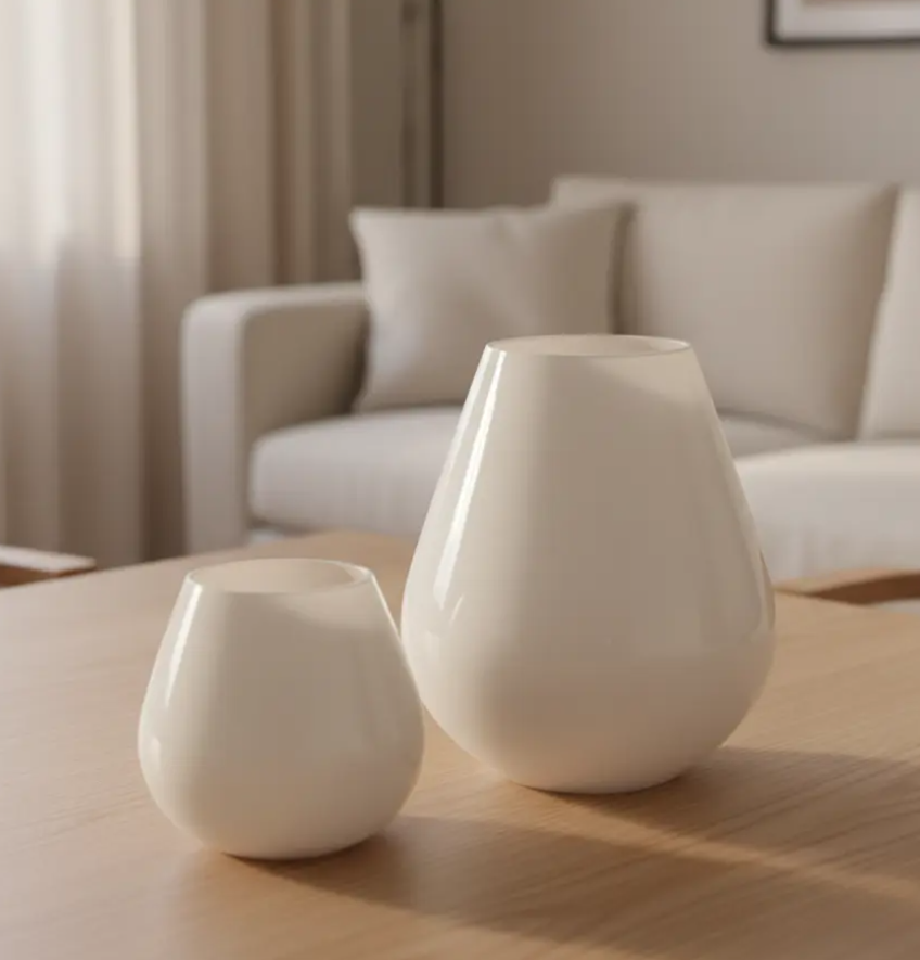 Tasman Windlichten | Ivory Shine | Set van 2