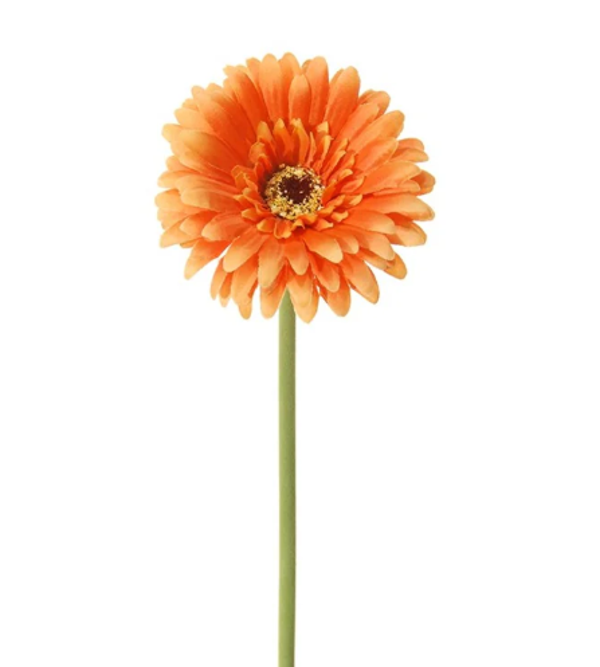 Kunstbloem Gerbera | Oranje | 59cm
