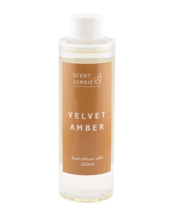 Geurstokjes Refill | Velvet Amber | 200ml