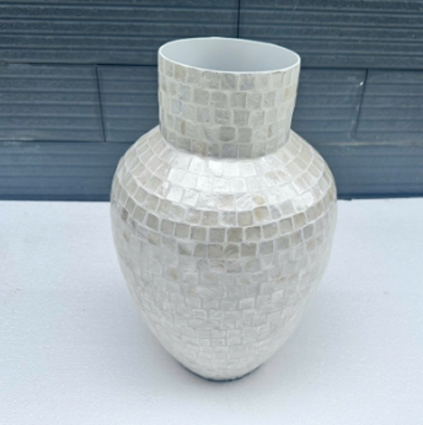 Schelpen Vaas Capiz Yori | 25x25x40cm