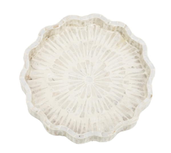 Schelpen Dienblad Capiz Nio S | 30x30x4cm