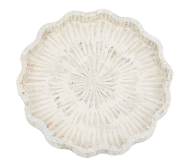 Schelpen Dienblad Capiz Nio L | 40x40x3cm
