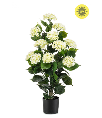 PRE ORDER Kunstplant Hortensia White | UV Coating | 90cm