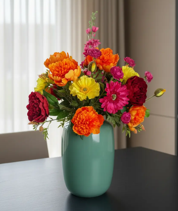 Kunstbloemen Boeket ‘Sunny Vibe’ – Met of zonder Vaas