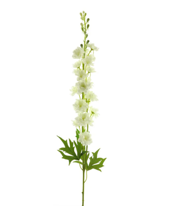 Kunstbloemen Delphinium Creme | 85cm