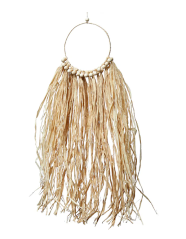 Wanddecoratie Raffia Beads | 18x70cm