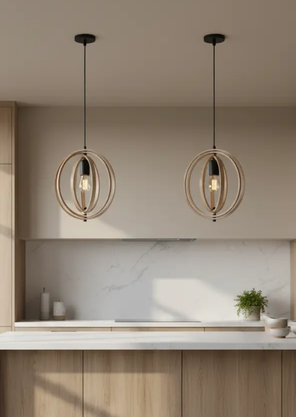 Pendant Mango Houten Hanglamp Japandi