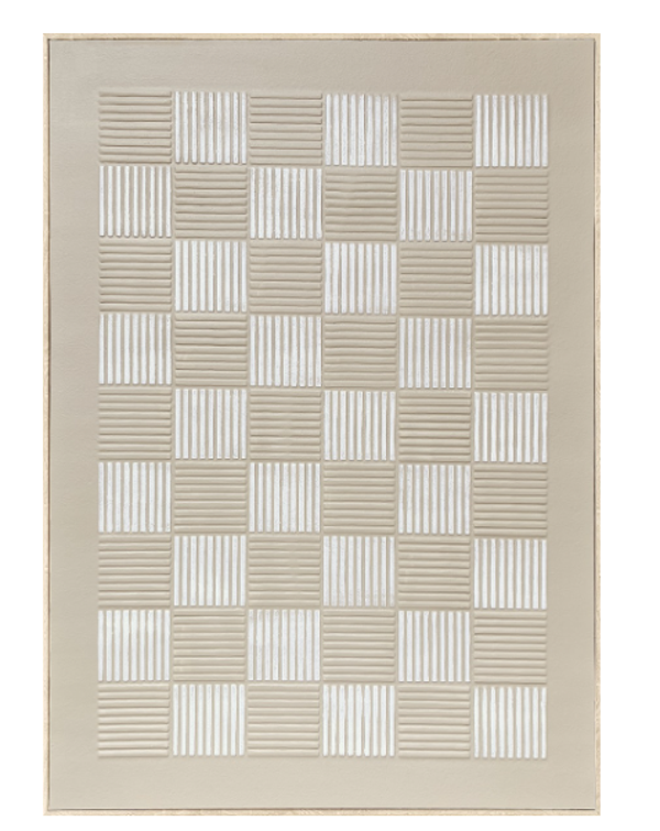 Schilderij In Lijst | Squares Beige | 60x80cm