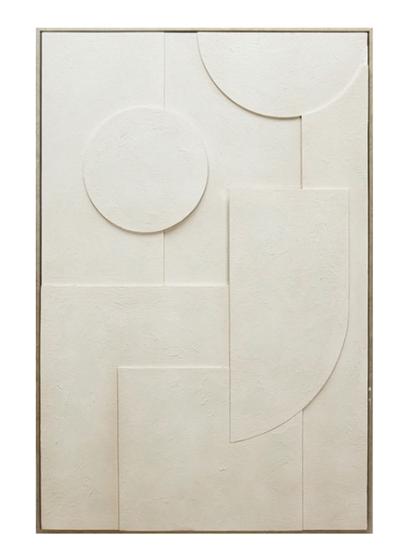 Schilderij 3D In Lijst | Organisch zand | 80x120cm