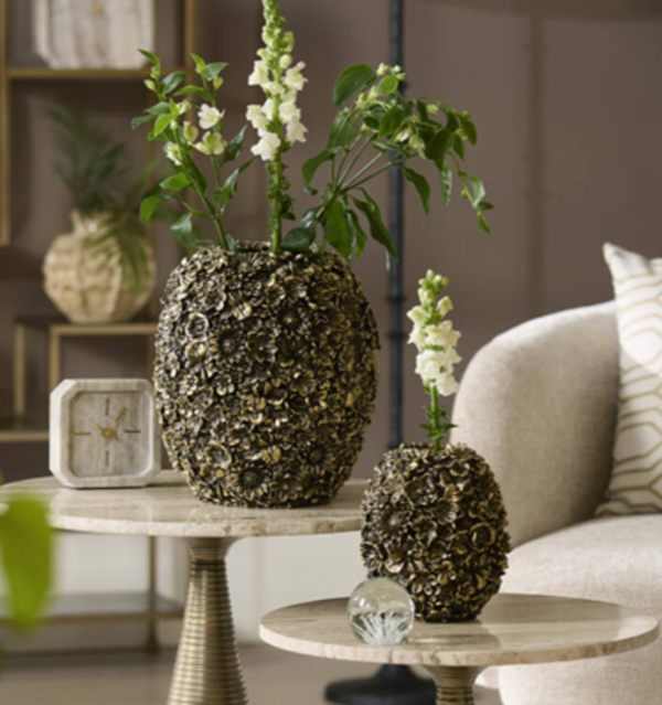 PRE ORDER Luxe Bloemvaas Rond | Goud | Verkrijgbaar in 2 maten