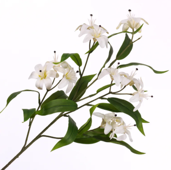 Kunstbloemen Lilium White | 79cm