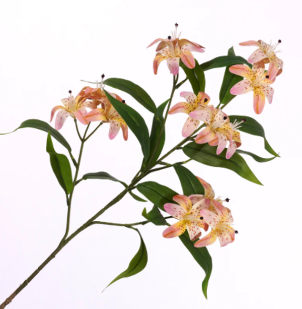 Kunstbloemen Lilium Peach | 79cm