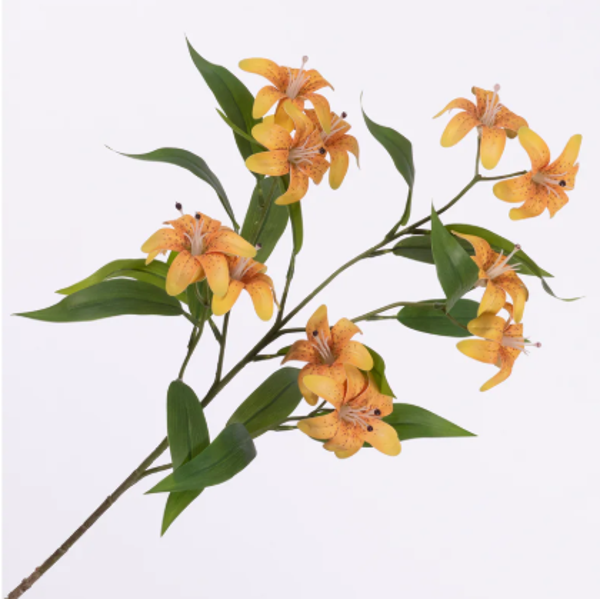 Kunstbloemen Lilium Orange | 79cm